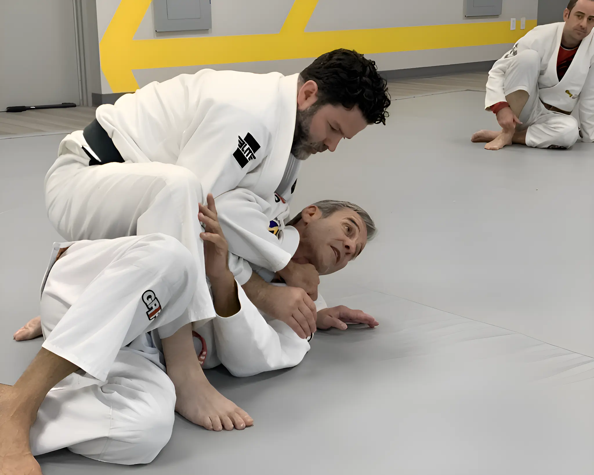 Joe Heller of River City Warriors participates in a BJJ demo with Pedro Sauer