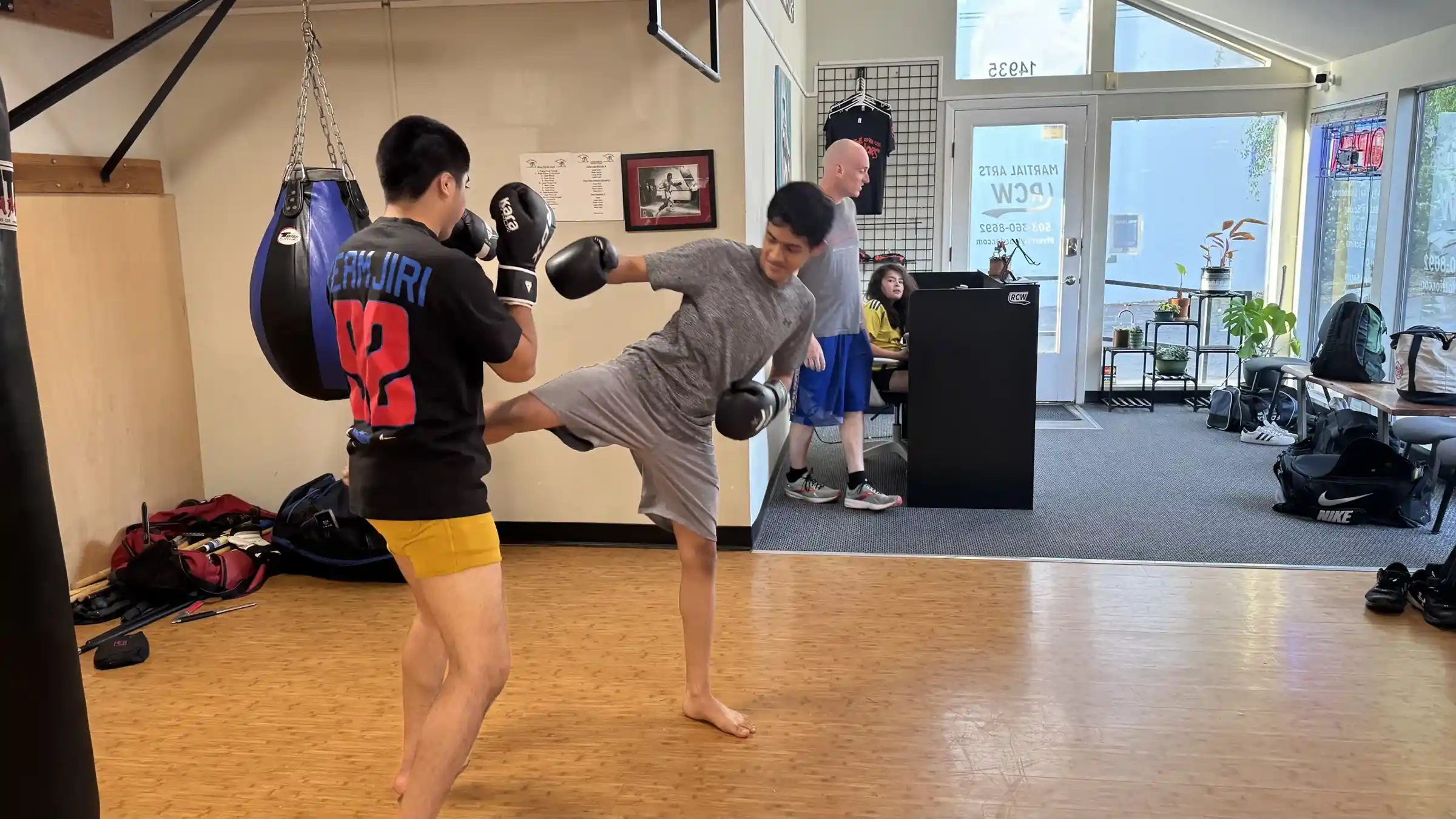 Muay Thai sparring at River City Warriors